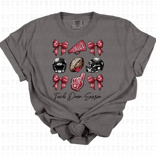 COQUETTE TOUCHDOWN SEASON *MAROON/BLACK* - DTF TRANSFER