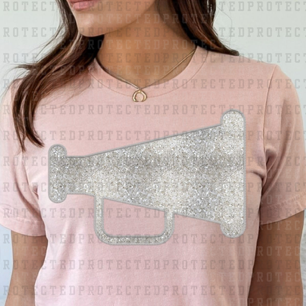 MEGAPHONE *FAUX SEQUIN* - DTF TRANSFER