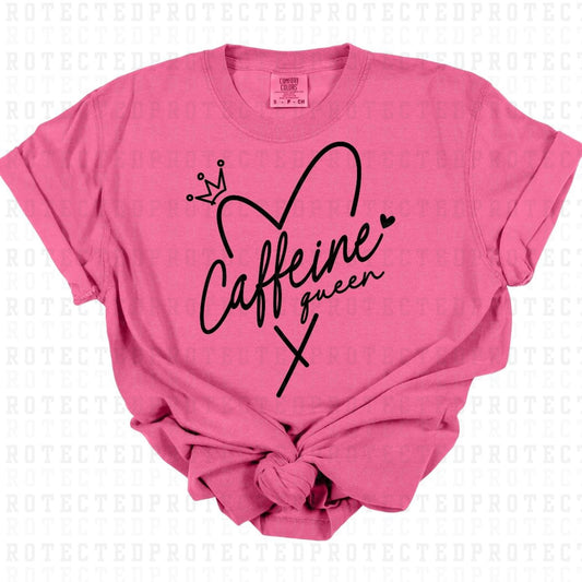 CAFFEINE QUEEN *SINGLE COLOR* - DTF TRANSFER