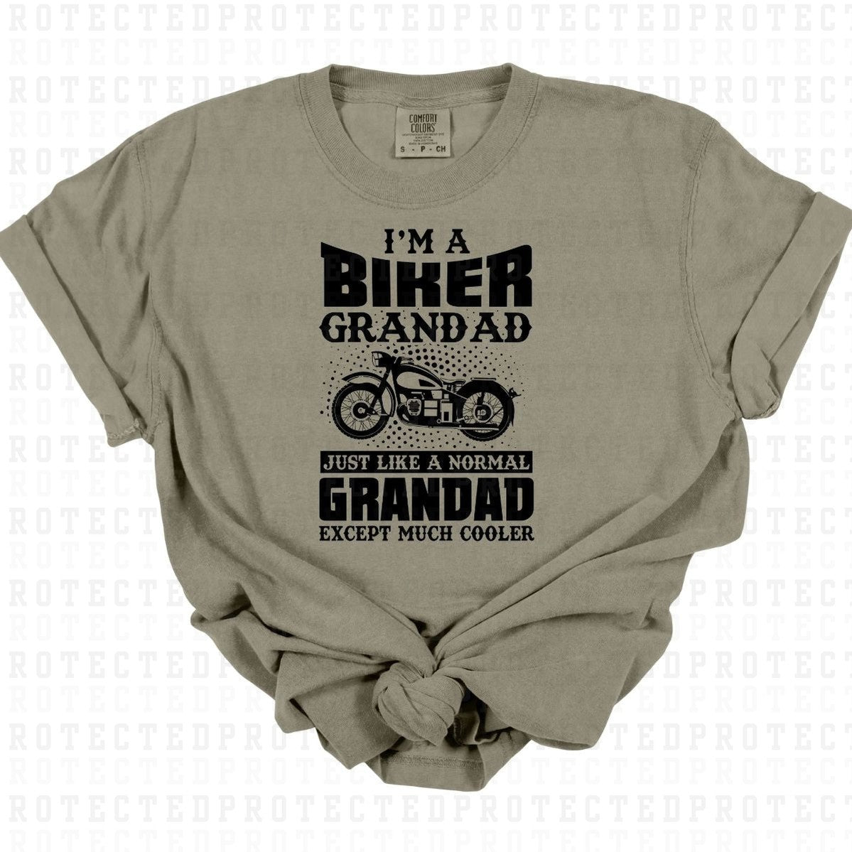 BIKER GRANDAD *SINGLE COLOR* - DTF TRANSFER