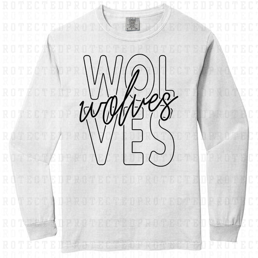 WOLVES *SINGLE COLOR* - DTF TRANSFER