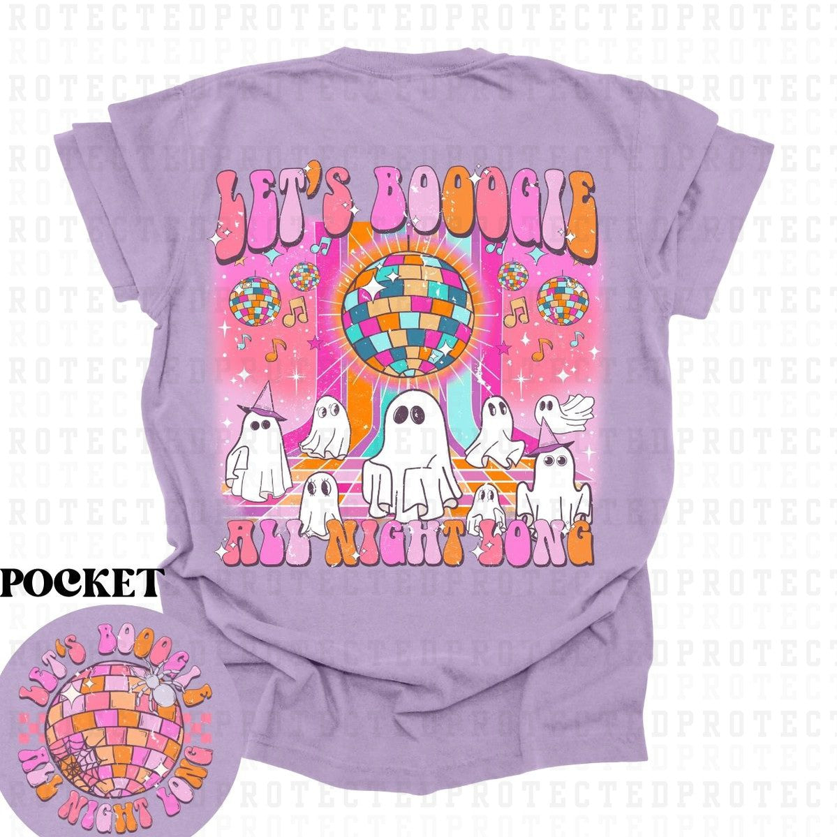 LETS BOOGIE *GRUNGE* (POCKET/BACK) - DTF TRANSFER