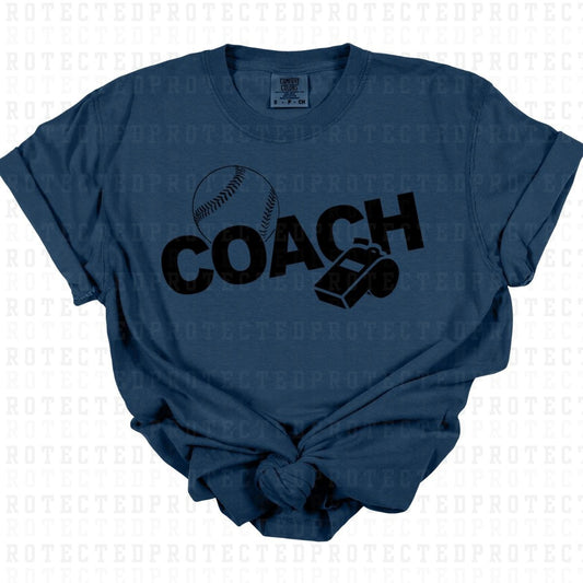 BASEBALL COACH *SINGLE COLOR* - DTF TRANSFER