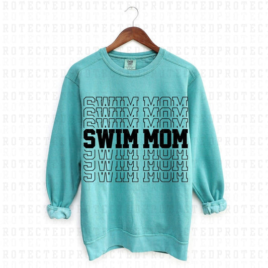 SWIM MOM *SINGLE COLOR* - DTF TRANSFER