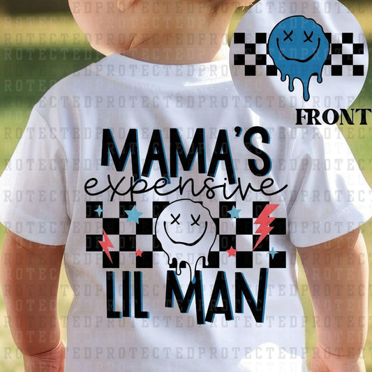 MAMAS EXPENSIVE LITTLE MAN (POCKET/BACK) - DTF TRANSFER