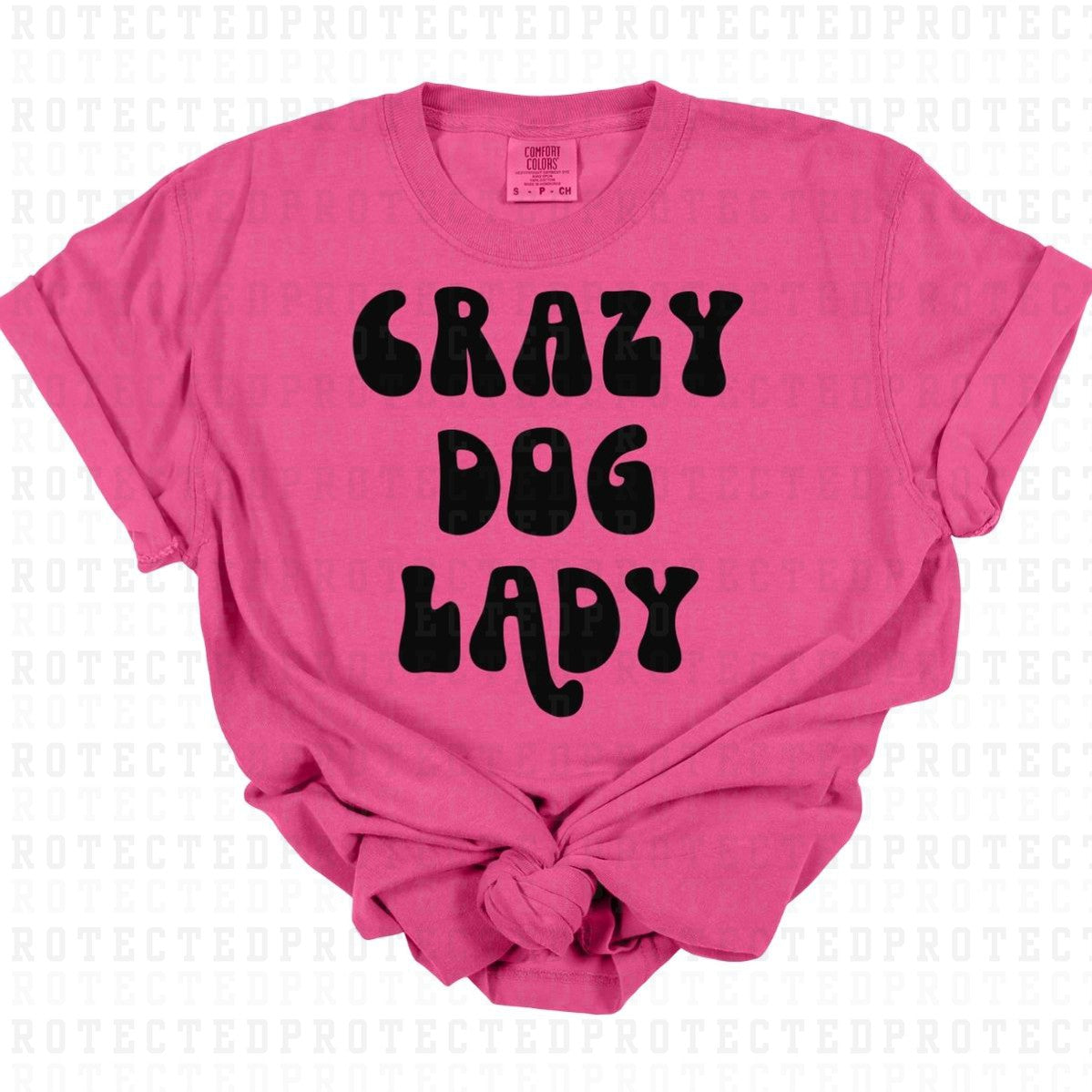 CRAZY DOG LADY *SINGLE COLOR* - DTF TRANSFER