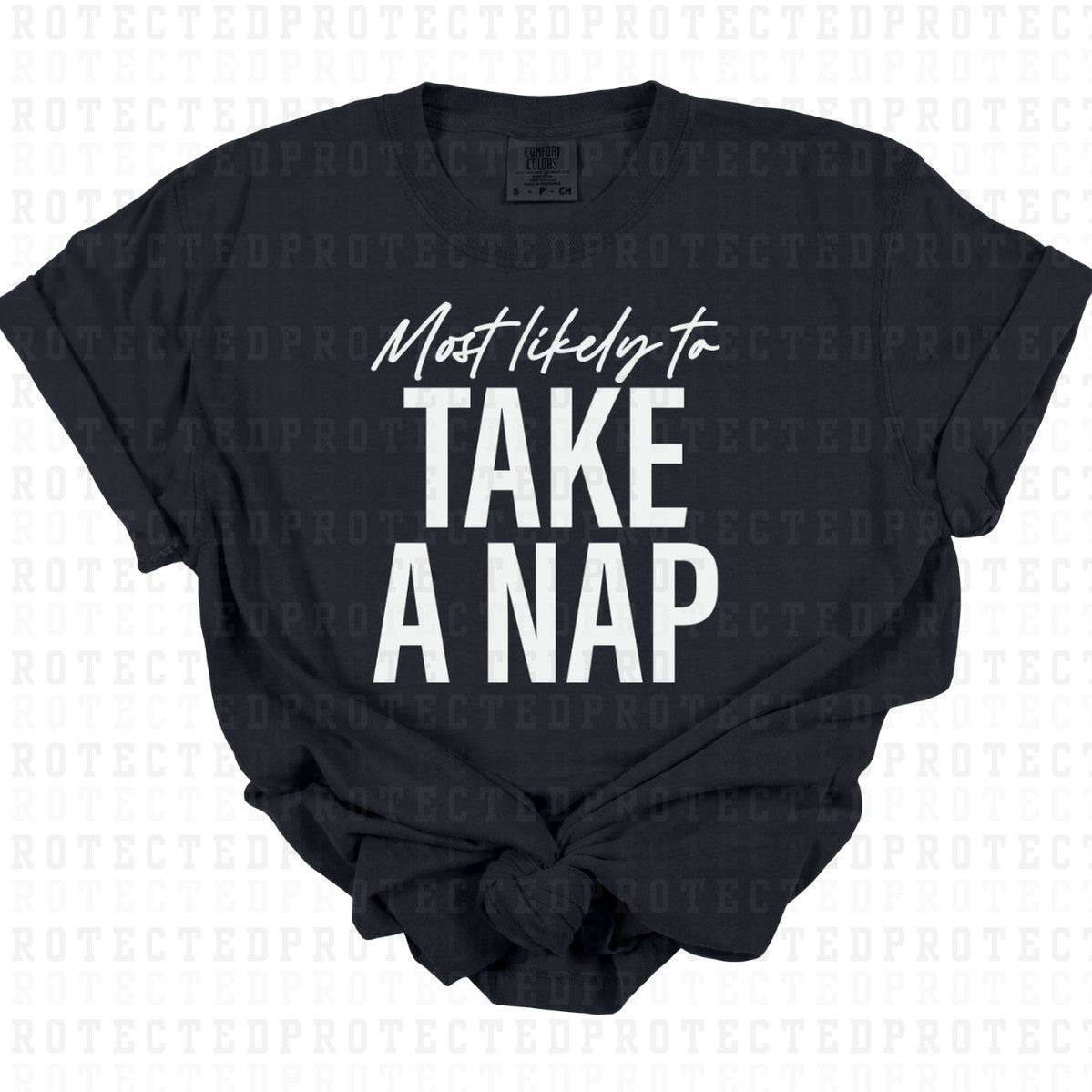 TAKE A NAP *SINGLE COLOR* - DTF TRANSFER