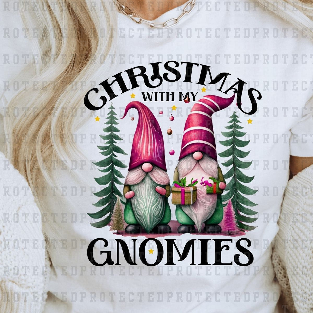 CHRISTMAS WITH MY GNOMIES - DTF TRANSFER