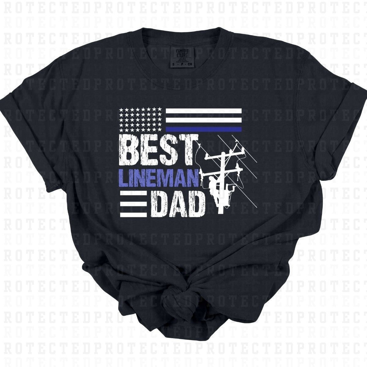 BEST LINEMAN DAD - DTF TRANSFER