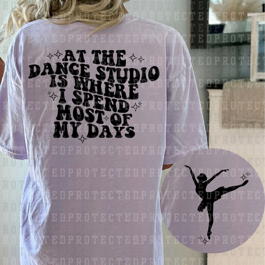 AT THE DANCE STUDIO (SINGLE COLOR/POCKET/BACK) - DTF TRANSFER