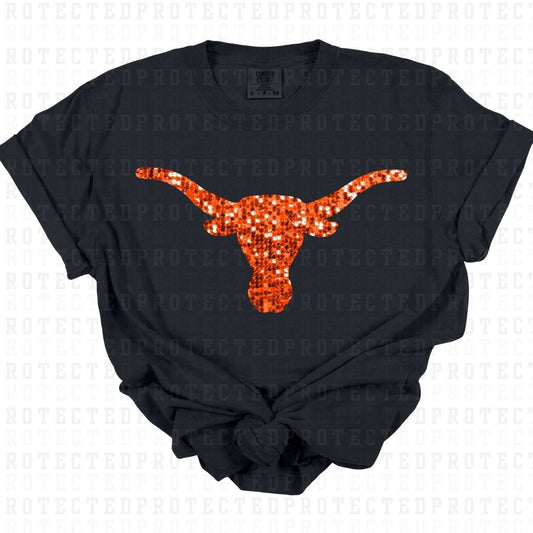 LONGHORNS *FAUX SEQUIN* - DTF TRANSFER