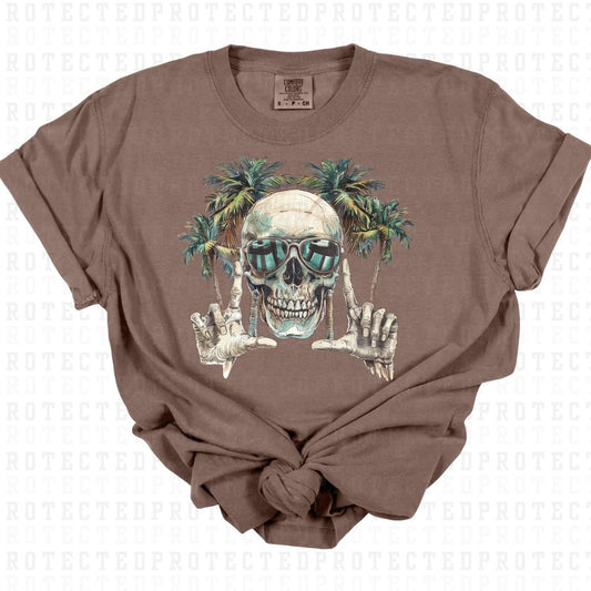 BEACHY SKULL - DTF TRANSFER