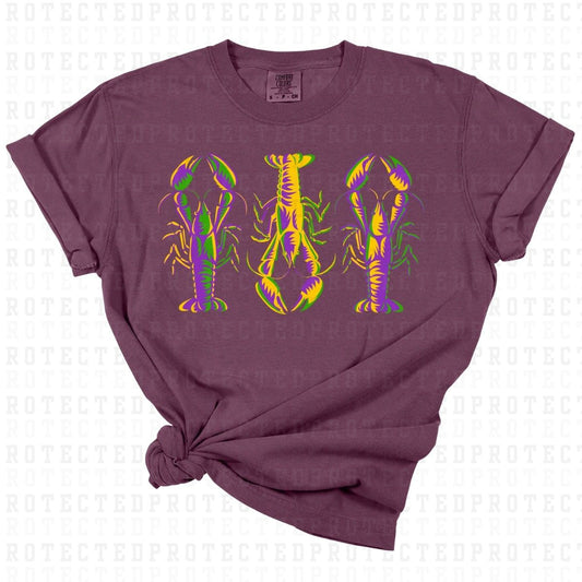 CRAWFISH *PURPLE & YELLOW* - DTF TRANSFER