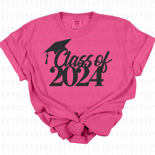 CLASS OF 2024 *SINGLE COLOR* - DTF TRANSFER