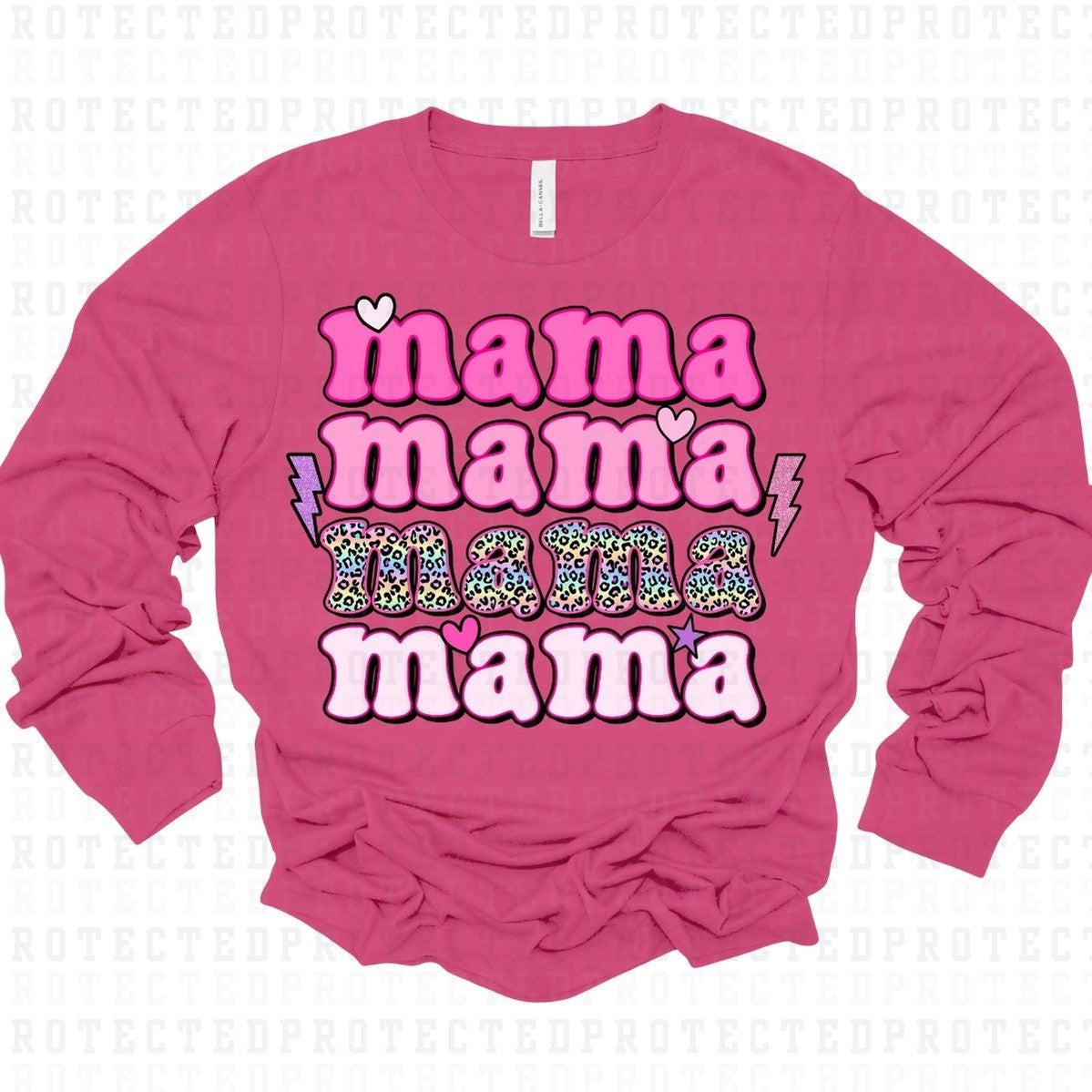 MAMA 4X *W/ ANIMAL PRINT* - DTF TRANSFER