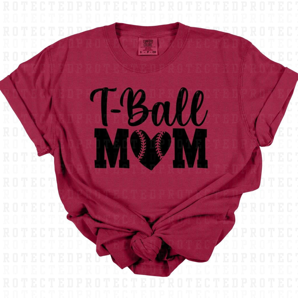 T-BALL MOM *SINGLE COLOR* - DTF TRANSFER