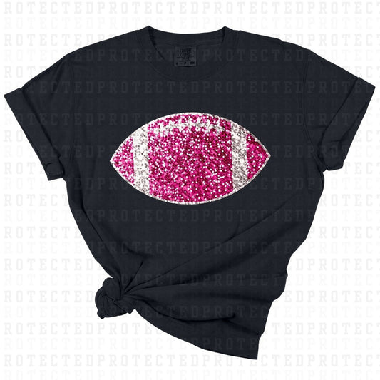 PINK FOOTBALL *FAUX SEQUIN* - DTF TRANSFER