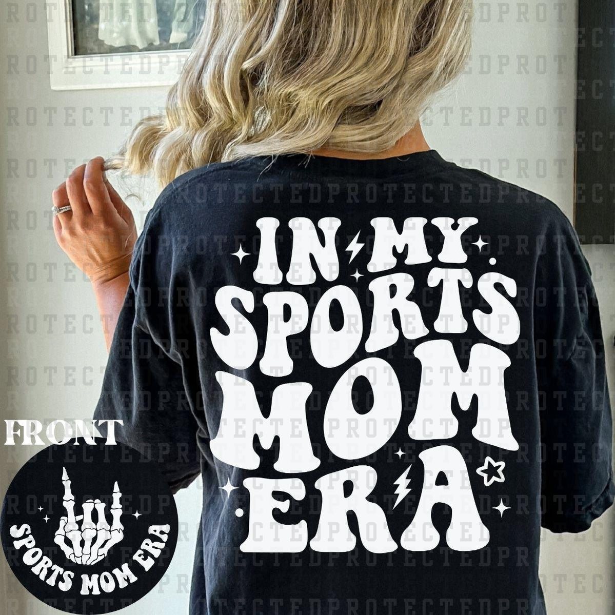 SPORTS MOM ERA (SINGLE COLOR/POCKET/BACK) - DTF TRANSFER