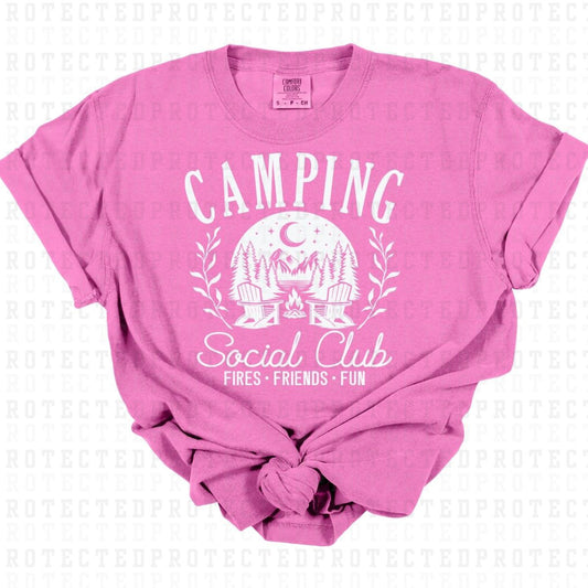 COQUETTE CAMPING SOCIAL CLUB *SINGLE COLOR* - DTF TRANSFER