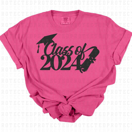 CLASS OF 2024 *SINGLE COLOR* - DTF TRANSFER