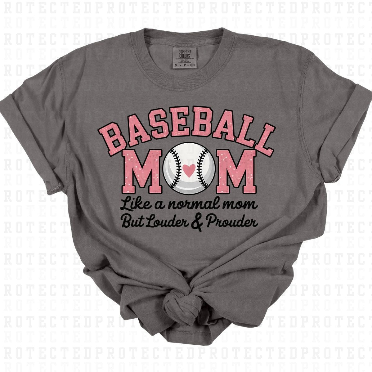 BASEBALL MOM *FAUX SEQUIN* - DTF TRANSFER