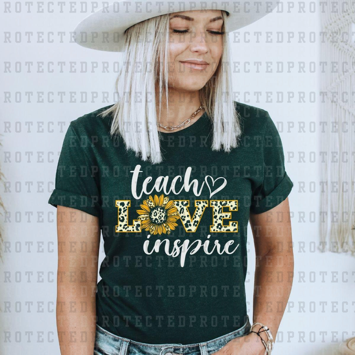 TEACH LOVE INSPIRE -  DTF TRANSFER