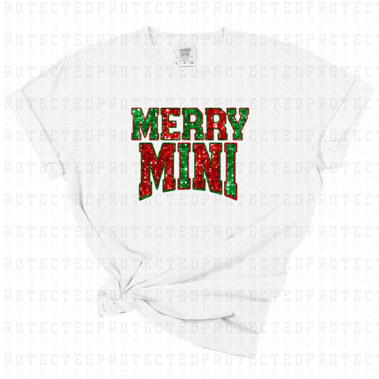 MERRY MINI *FAUX SEQUIN* - DTF TRANSFER