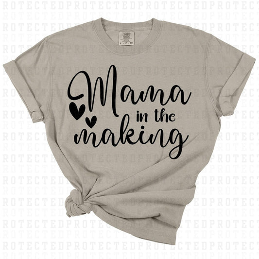 MAMA IN THE MAKING *SINGLE COLOR* - DTF TRANSFER