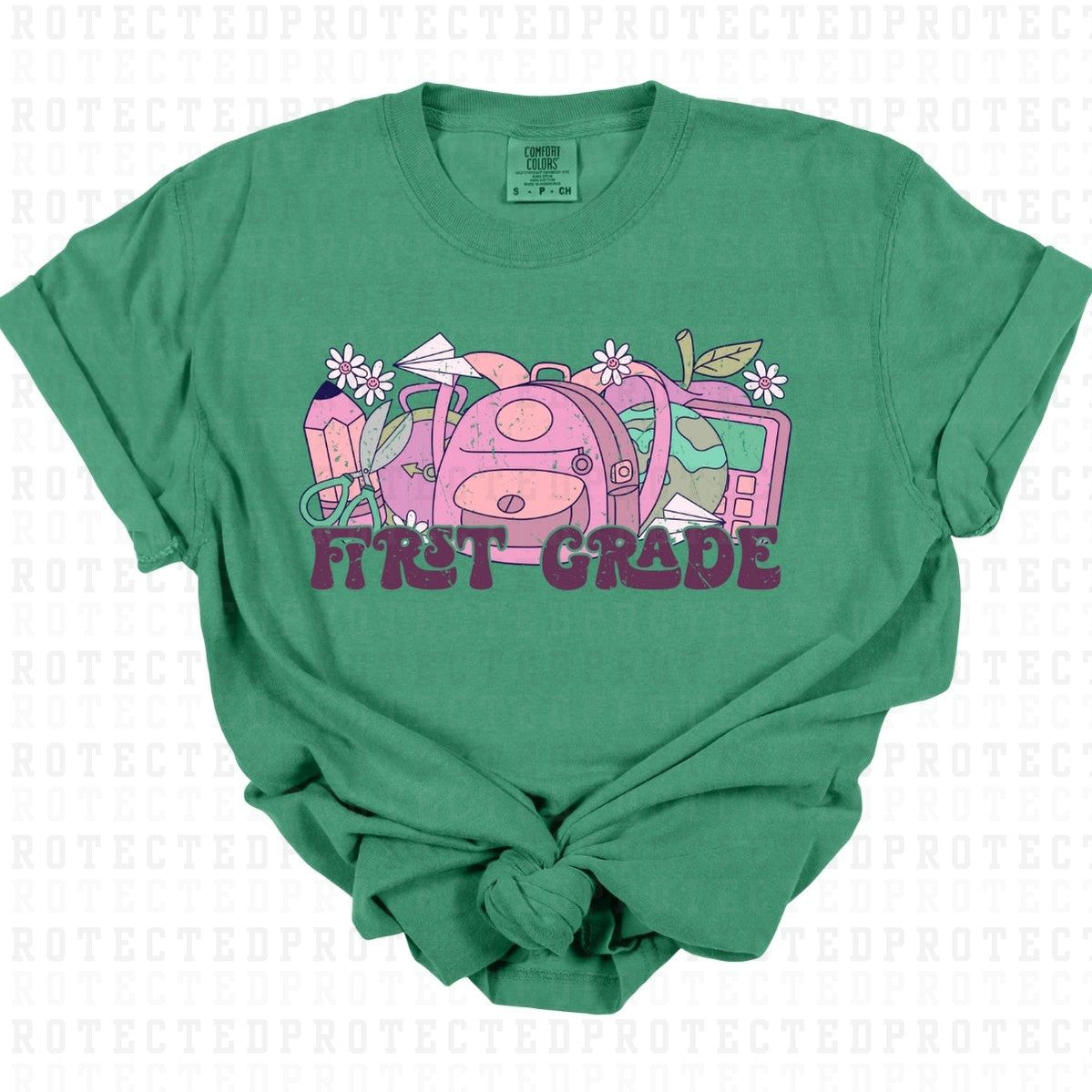 FIRST GRADE *W/GRUNGE* - DTF TRANSFER