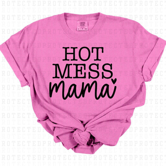 HOT MESS MAMA *SINGLE COLOR* - DTF TRANSFER