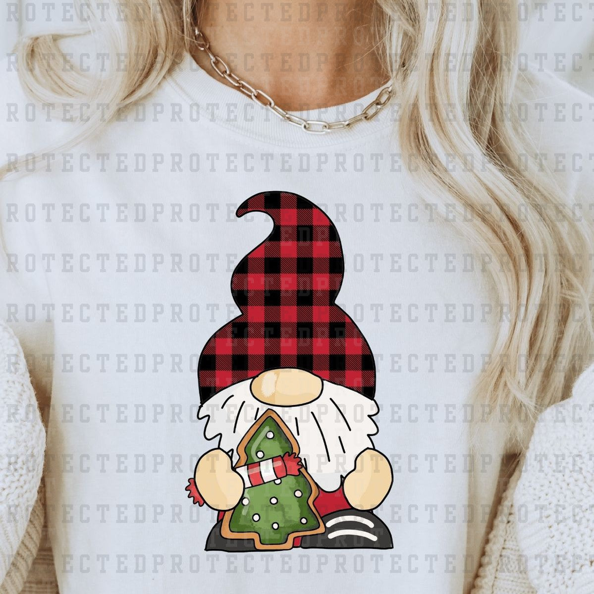 CHRISTMAS TREE GNOME - DTF TRANSFER