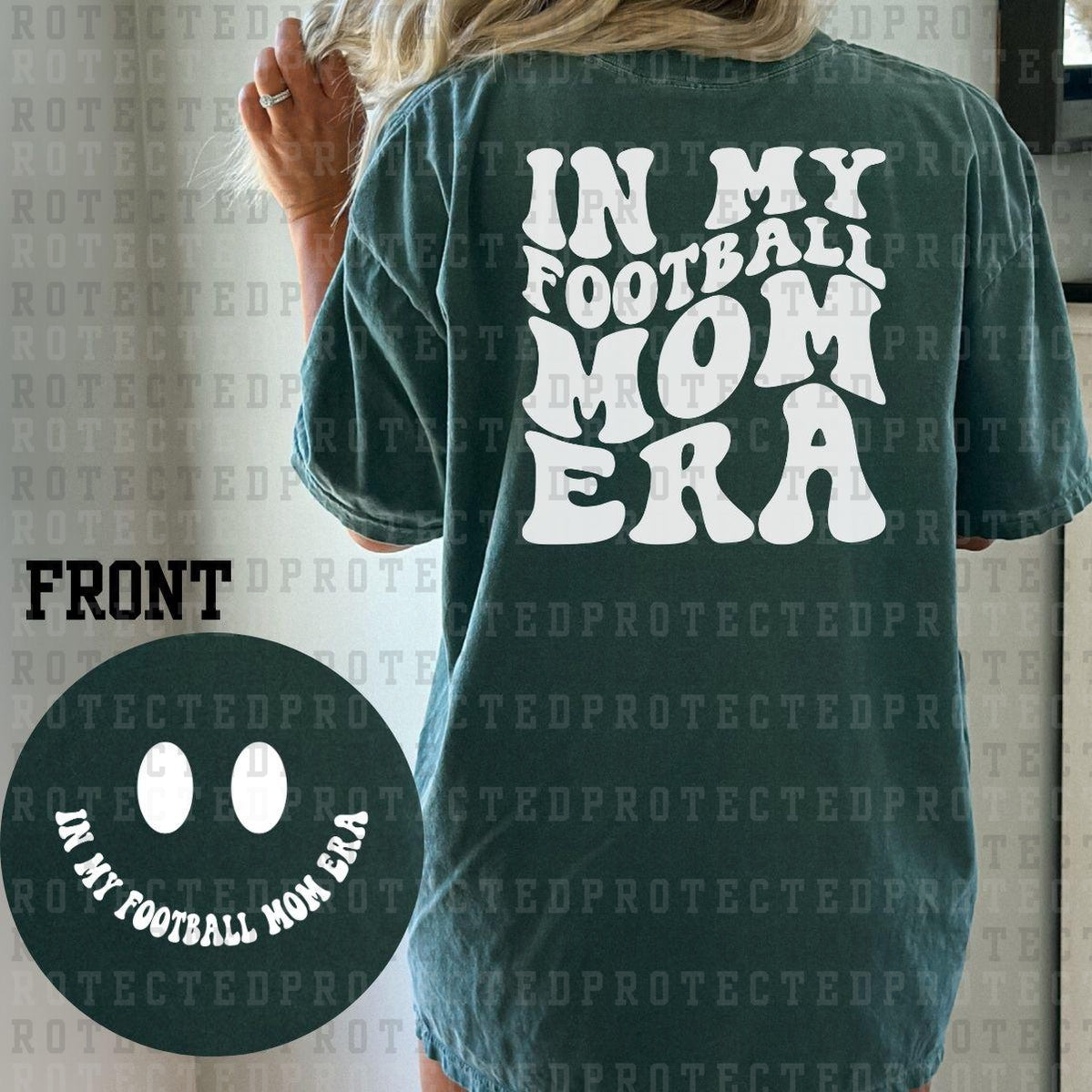 FOOTBALL MOM ERA (SINGLE COLOR/POCKET/BACK) - DTF TRANSFER