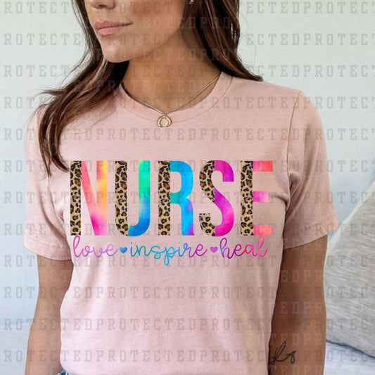 NURSE LOVE INSPIRE HEAL - DTF TRANSFER