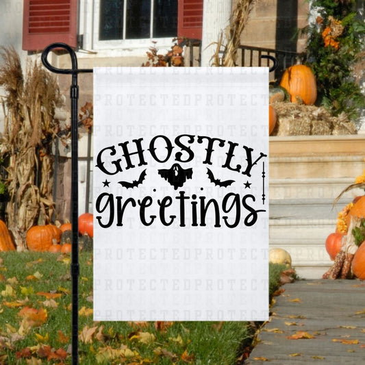 GHOSTLY GREETINGS *SINGLE COLOR* - DTF TRANSFER