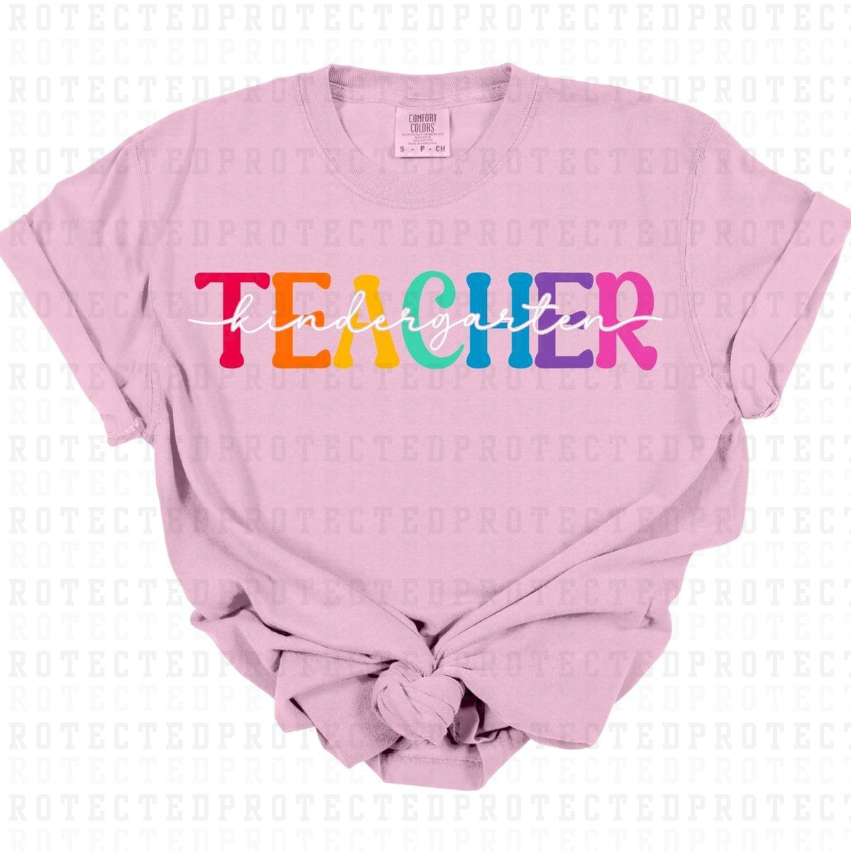 KINDERGARTEN TEACHER *WHITE TEXT* - DTF TRANSFER