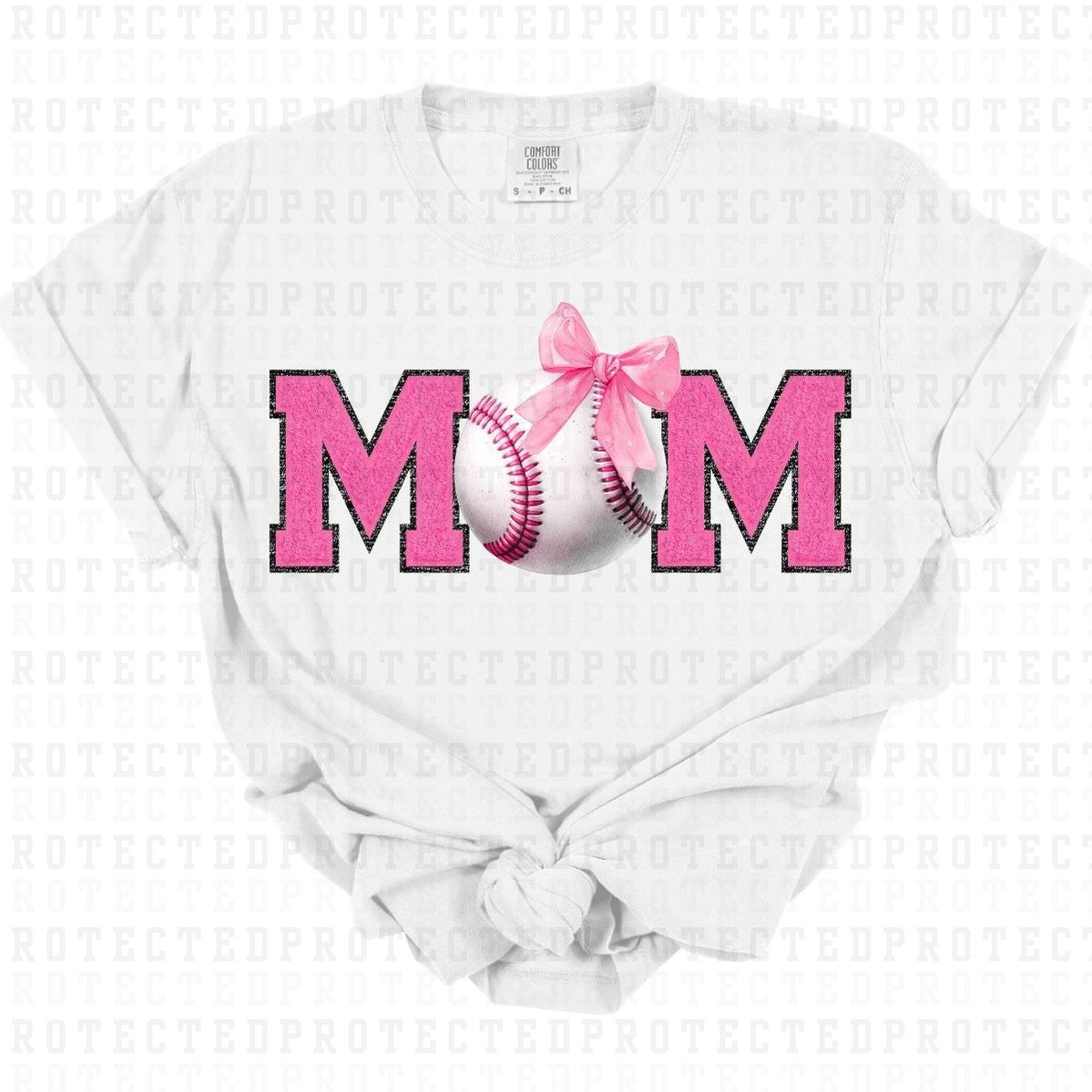 COQUETTE BASEBALL MOM *FAUX SEQUIN* - DTF TRANSFER