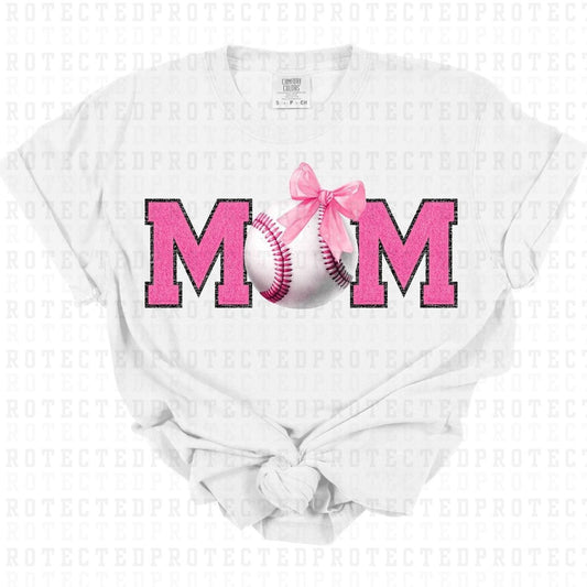 COQUETTE BASEBALL MOM *FAUX SEQUIN* - DTF TRANSFER