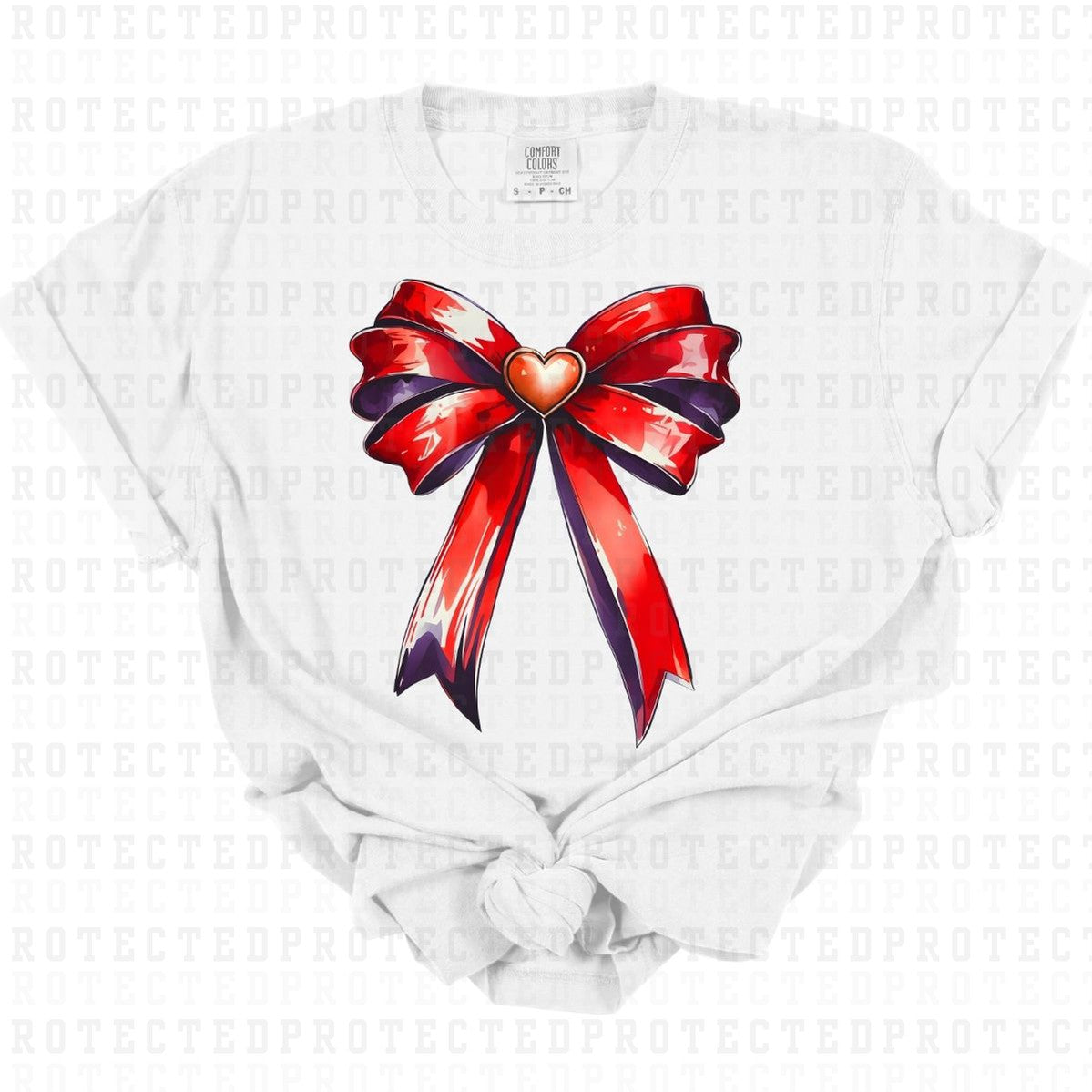 COQUETTE HEART BOW - DTF TRANSFER