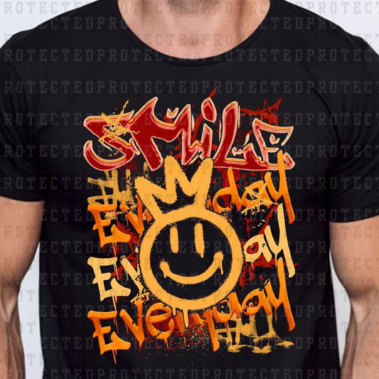 GRAFFITI SMILEY *ORANGE & RED* - DTF TRANSFER