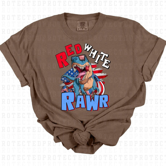 RED WHITE RAWR - DTF TRANSFER