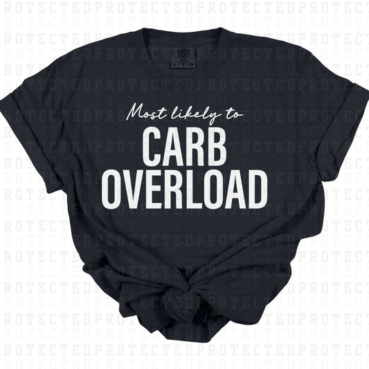 CARB OVERLOAD *SINGLE COLOR* - DTF TRANSFER