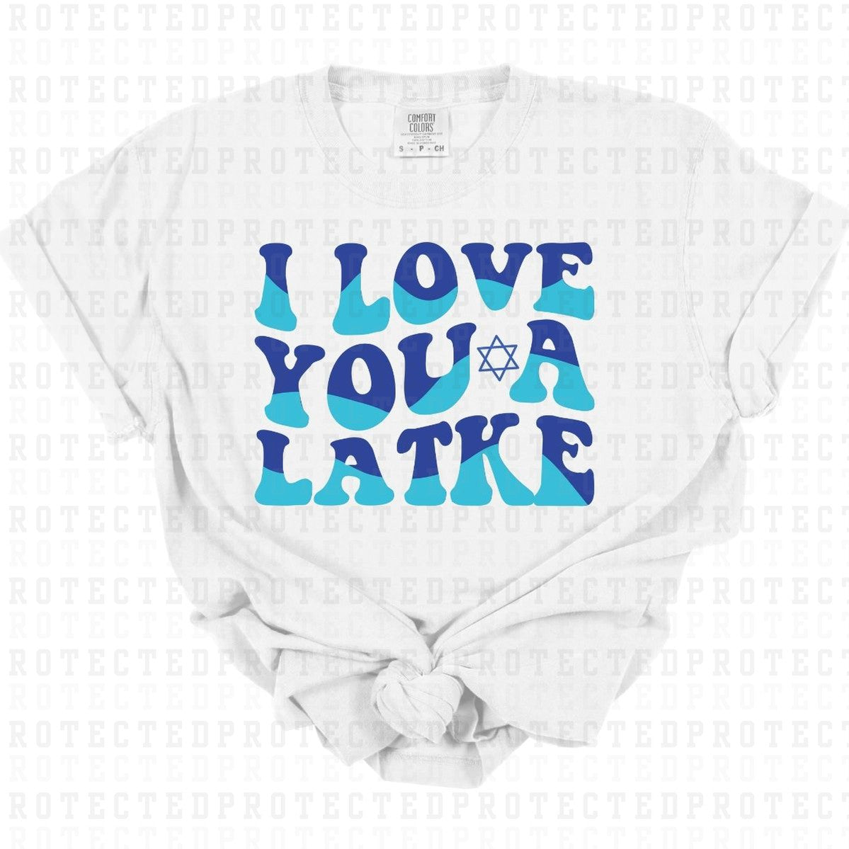 I LOVE YOU A LATKES - DTF TRANSFER