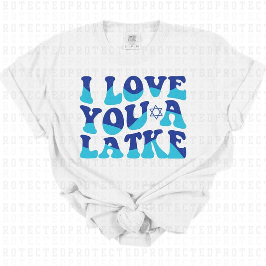 I LOVE YOU A LATKES - DTF TRANSFER