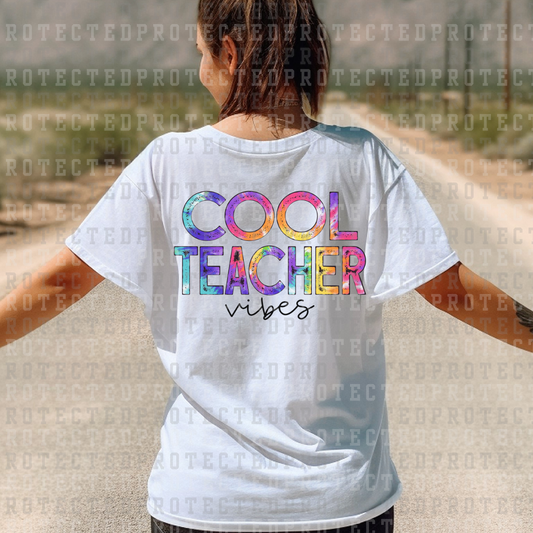 COOL TEACHER VIBES - DTF TRANSFER