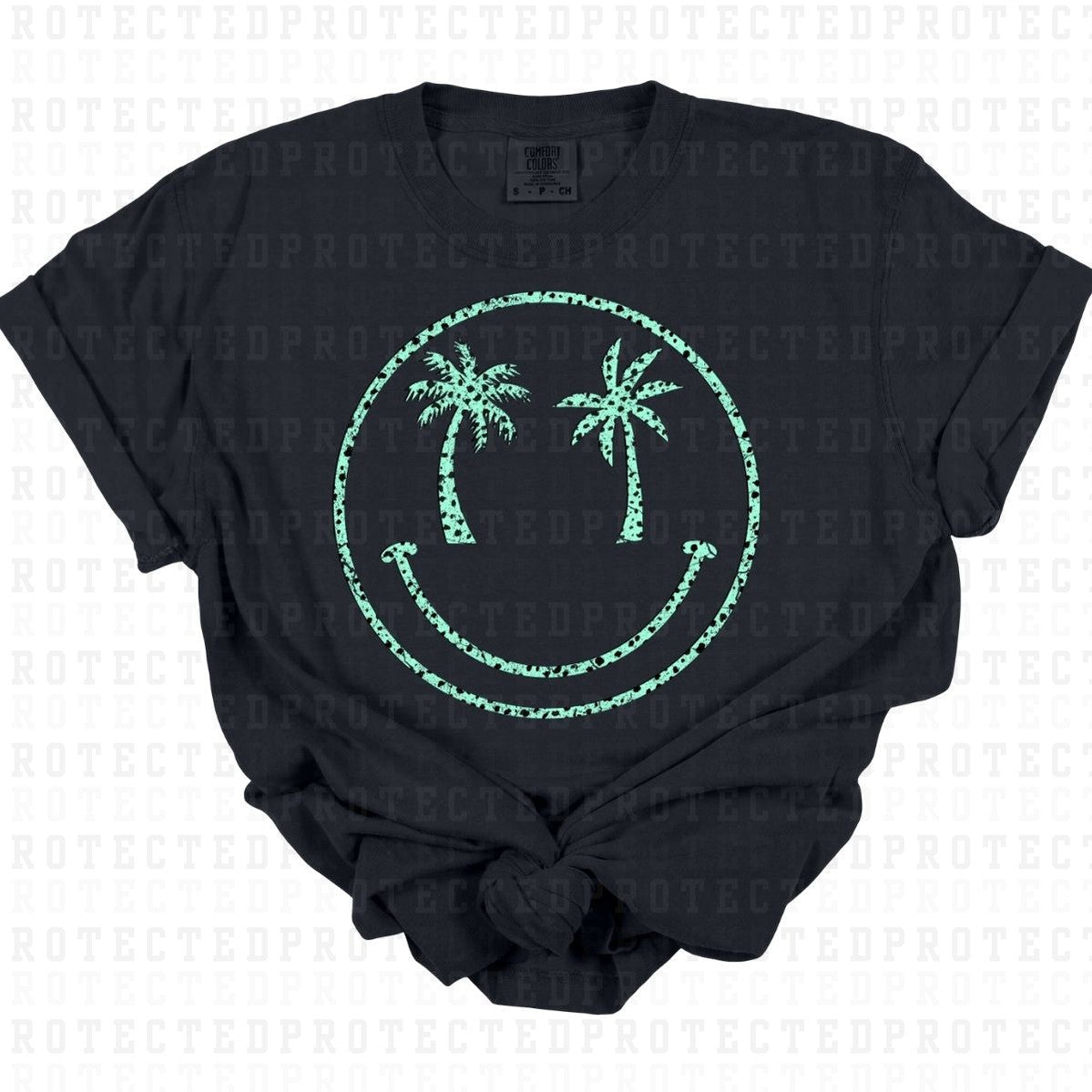 PALM TREE SMILEY - DTF TRANSFER