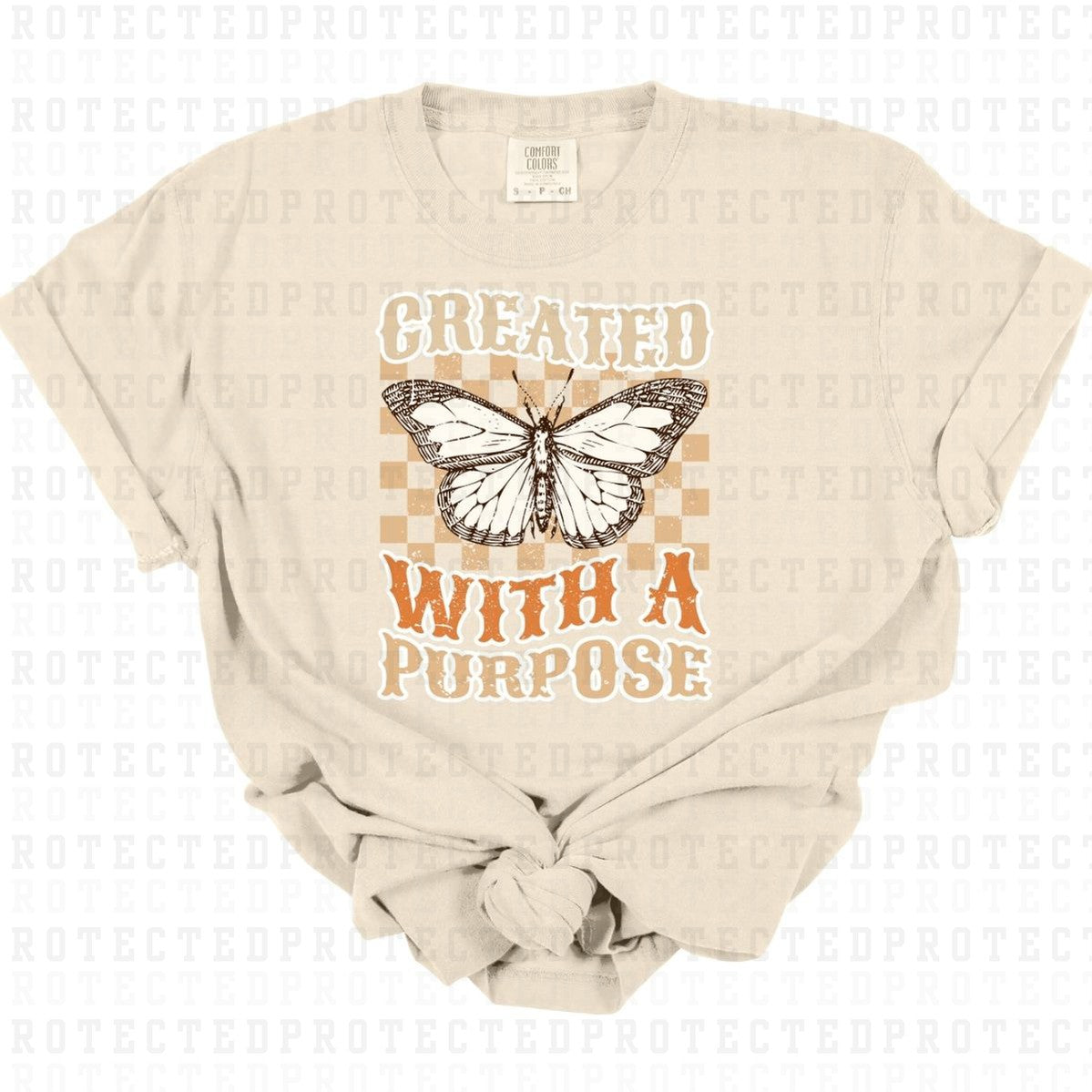 CREATED WITH PURPOSE *GRUNGE* - DTF TRANSFER