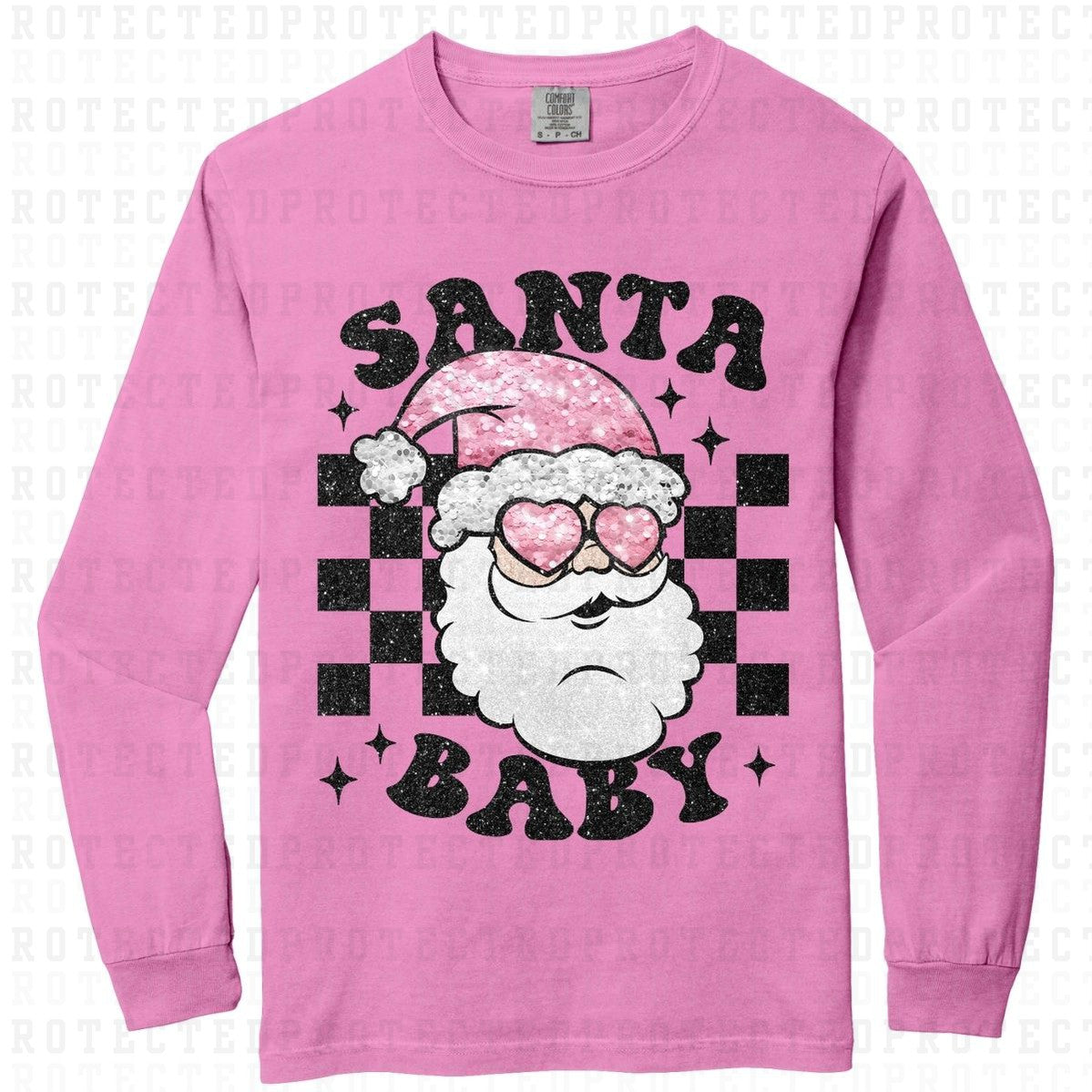 SANTA BABY *FAUX SEQUIN* - DTF TRANSFER