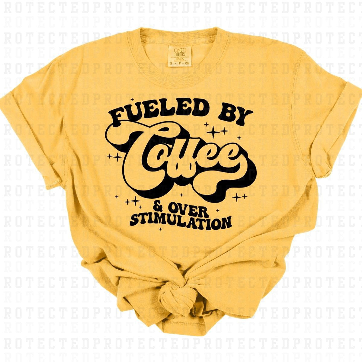 COFFEE & OVER STIMULATION *SINGLE COLOR* - DTF TRANSFER