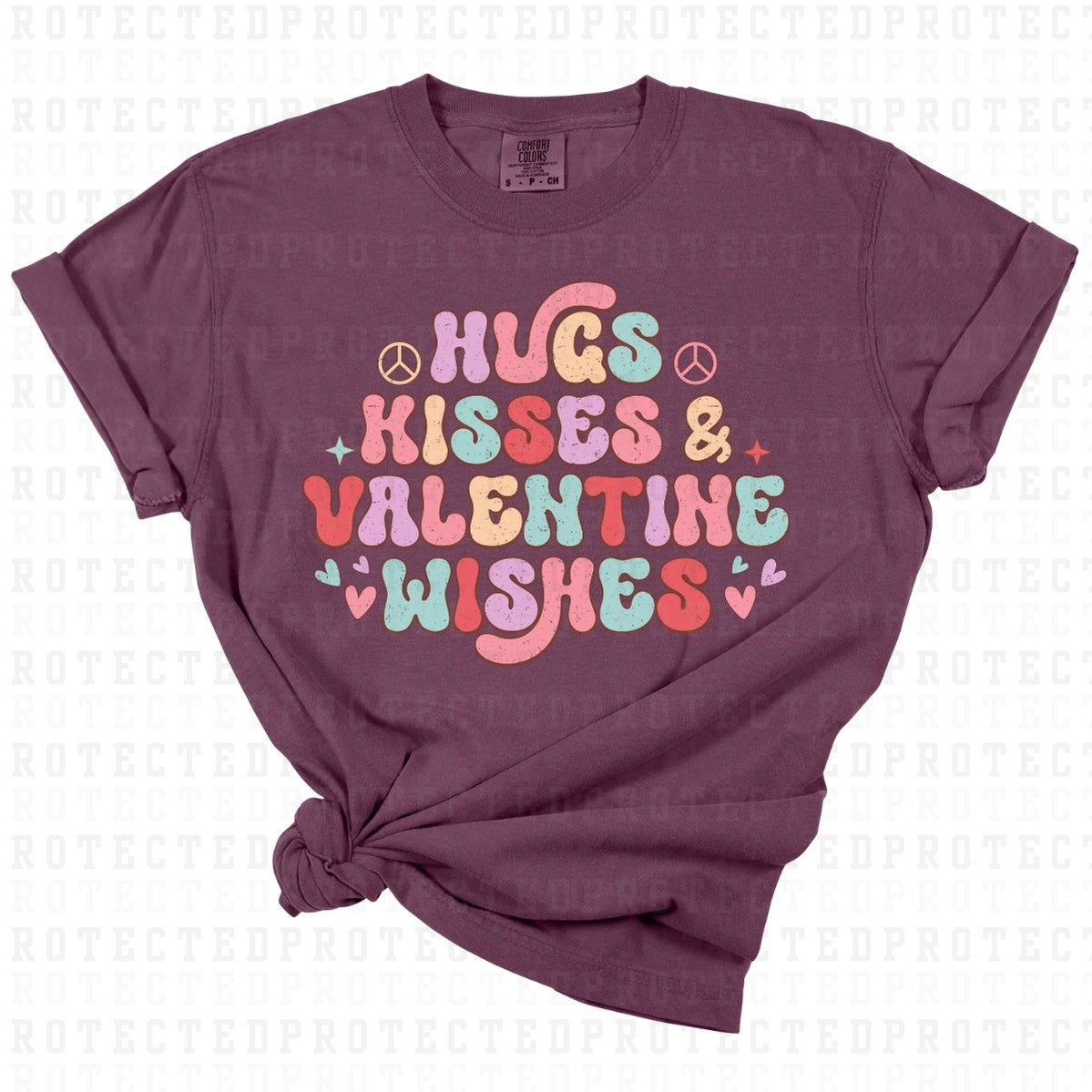 HUGS KISSES & VALENTINE WISHES - DTF TRANSFER