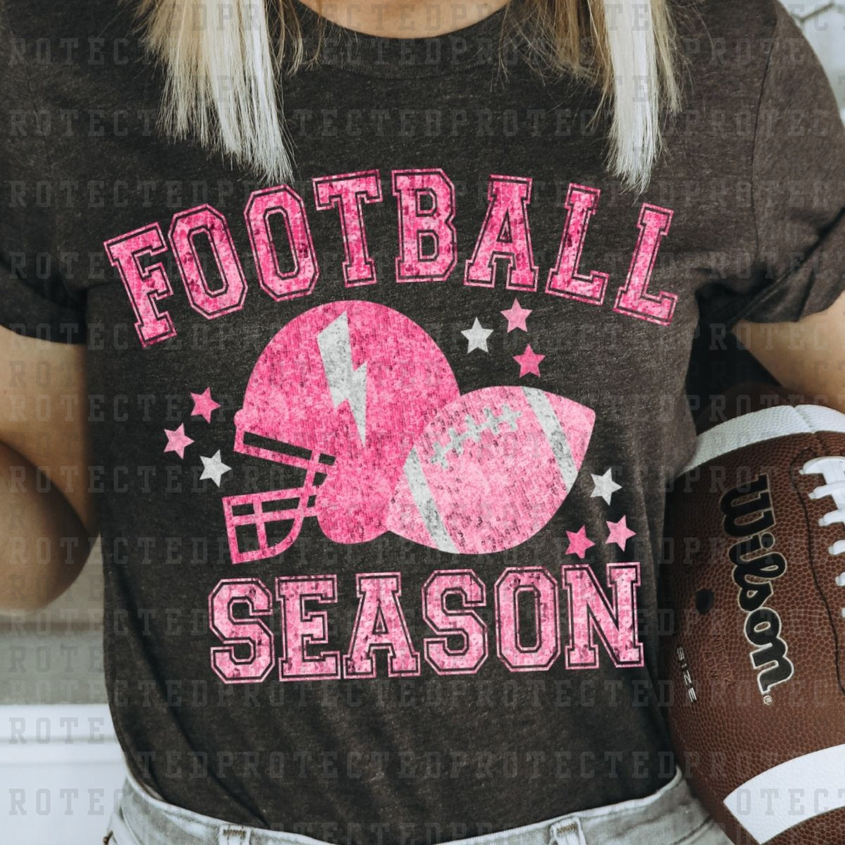 FOOTBALL SEASON *FAUX SEQUIN* - DTF TRANSFER